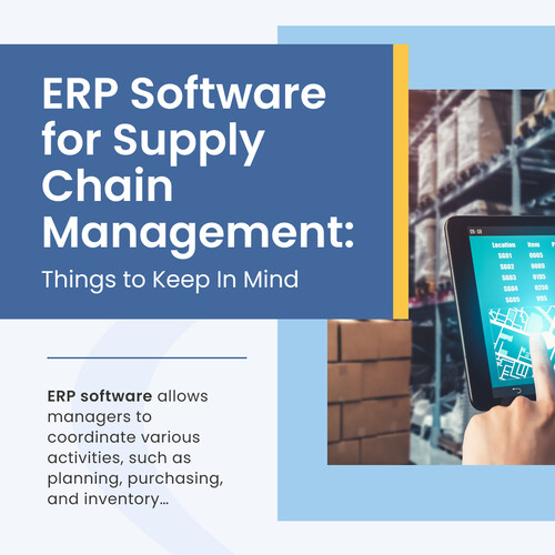 ERP Software for Supply Chain Management: Things to Keep In Mind