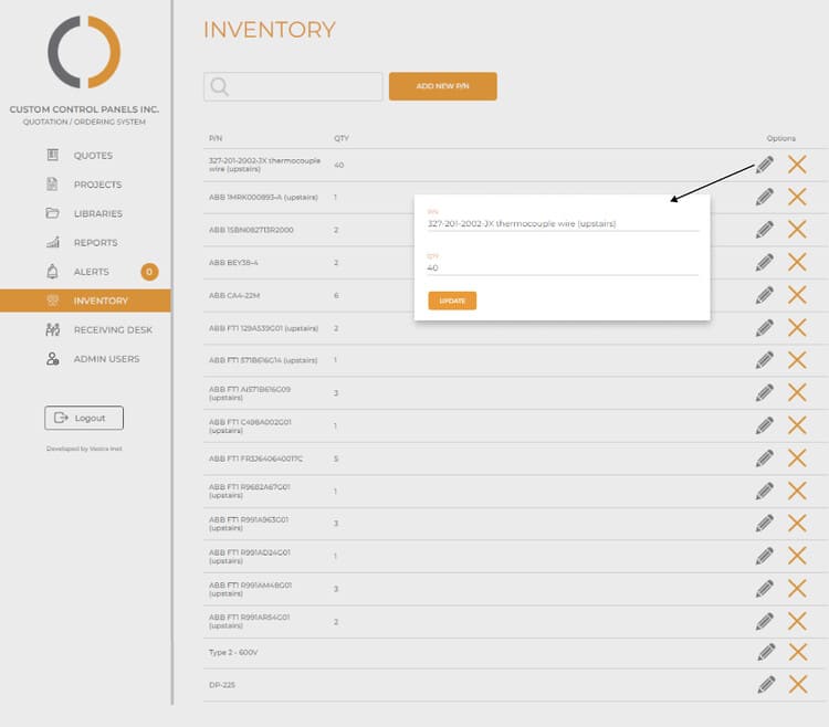 Custom Control Panel