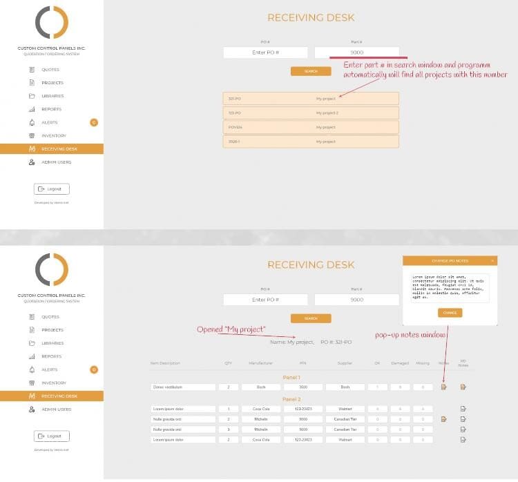 Custom Control Panel
