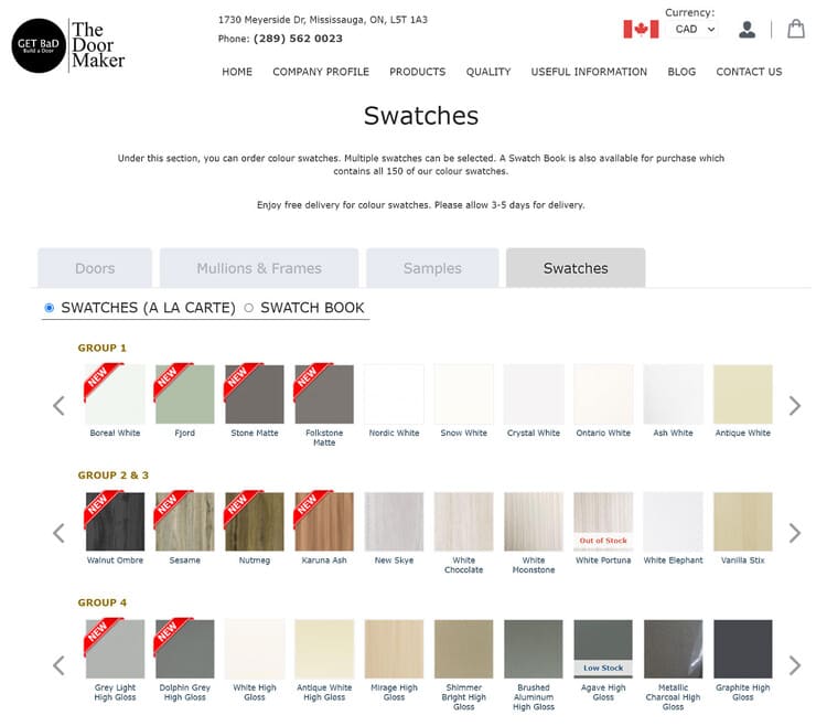 Custom E-commerce Software Solutions for Door Maker