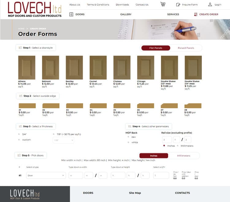 Order Placement and Work Order Generation