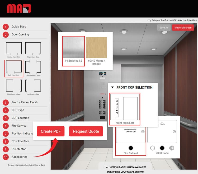 User-Friendly E-commerce Platform for Elevator Customization